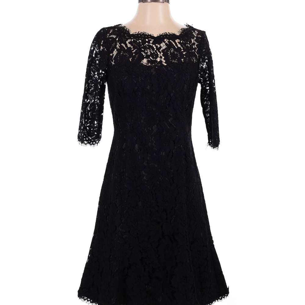 Eliza J Black A-line Cocktail Dress